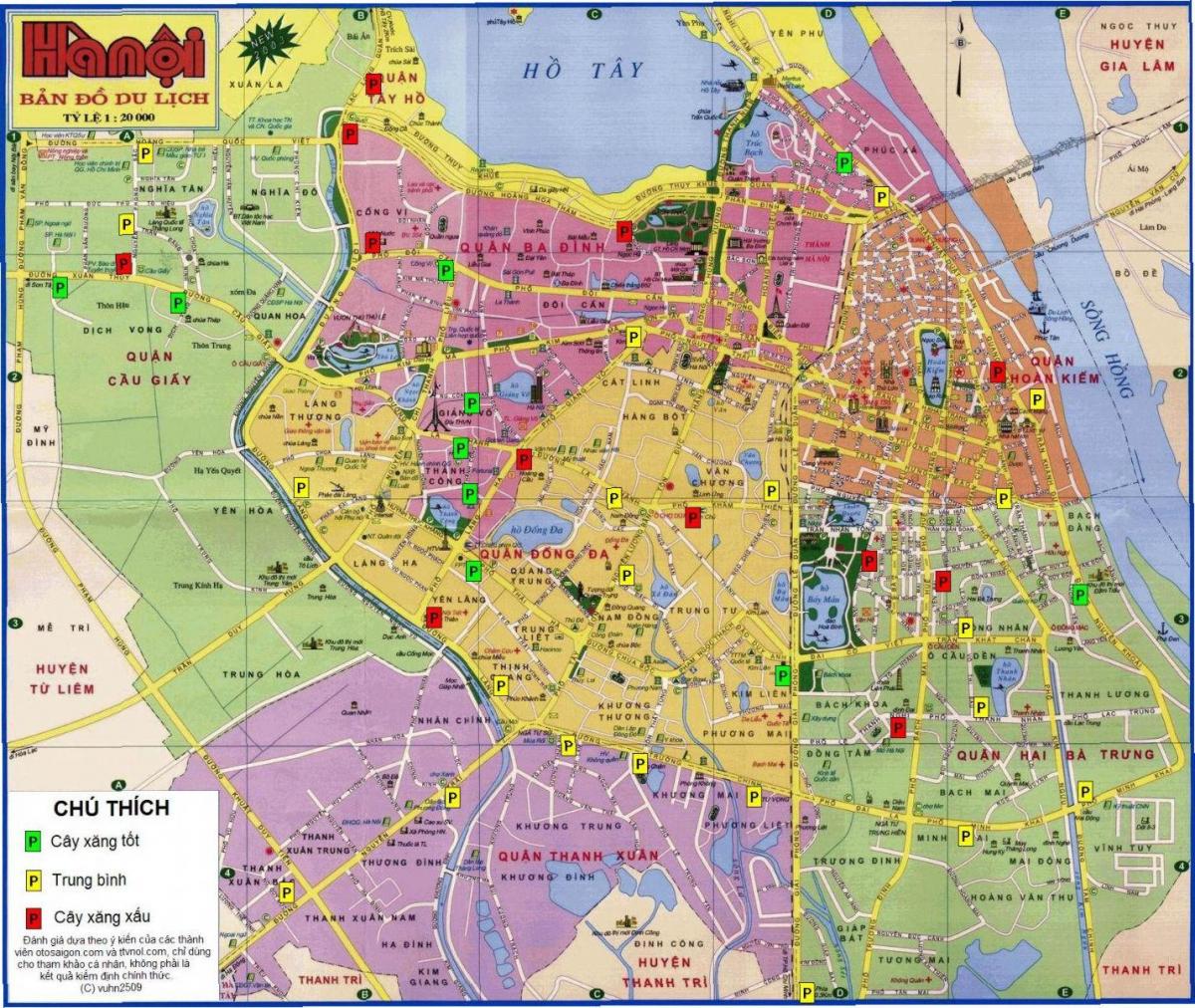 hanoi kaart vietnam