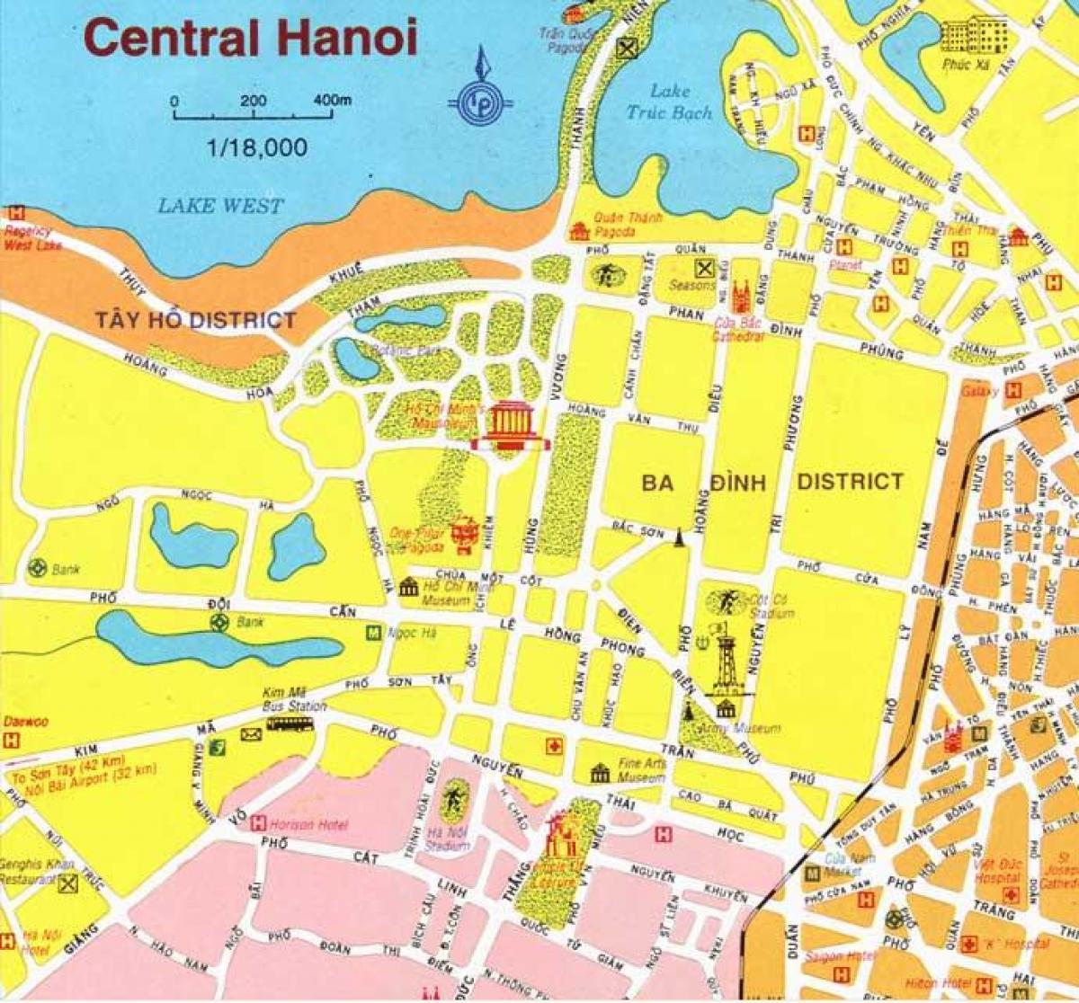 kaart hanoi kesklinn
