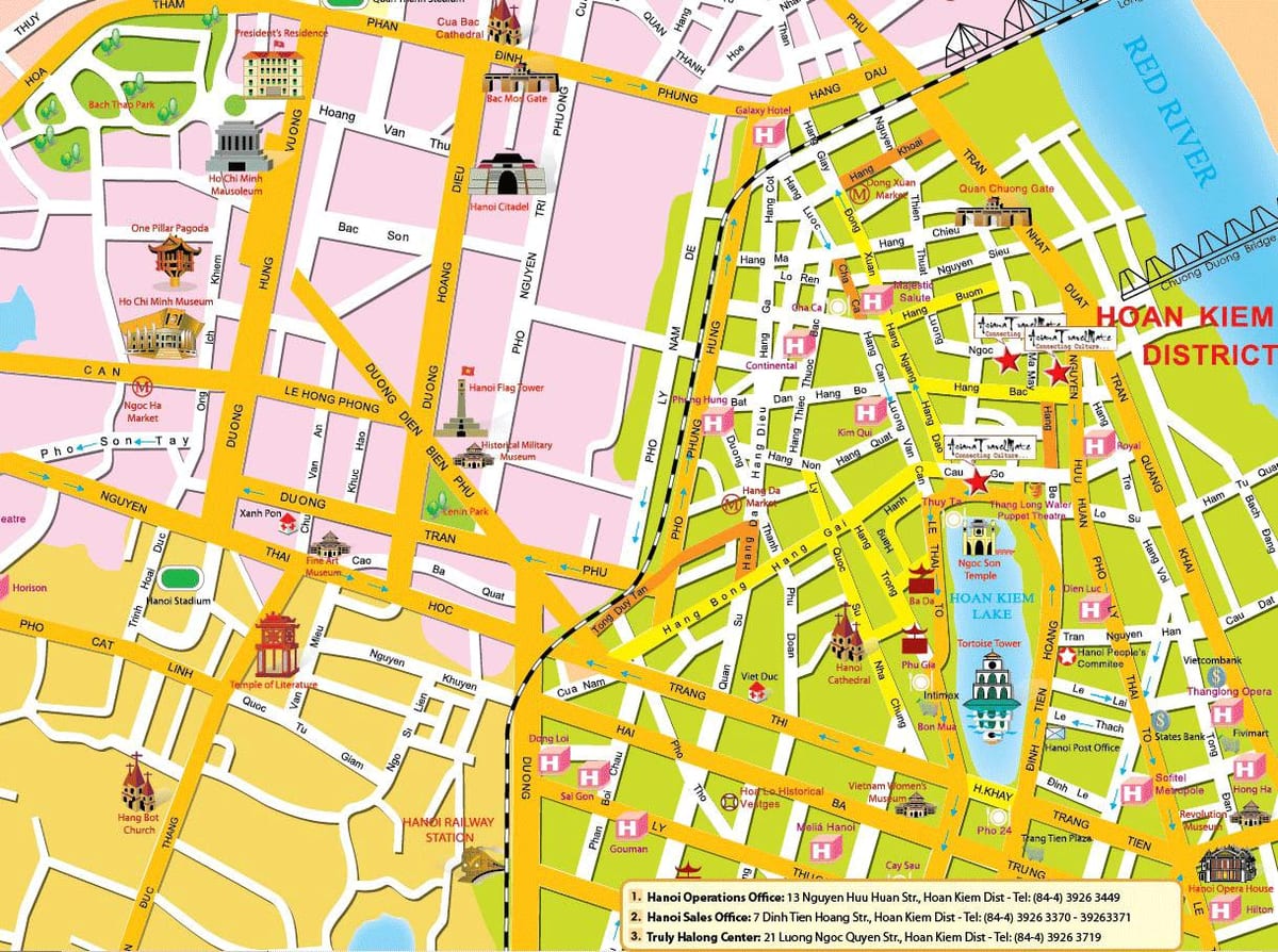 hanoi turismikaart