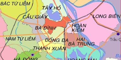 Kaart ha dong piirkond hanoi