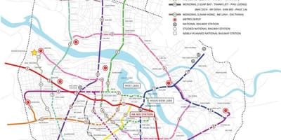 Kaart hanoi metro