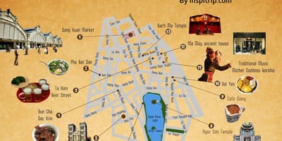 Street map hanoi vana kvartal
